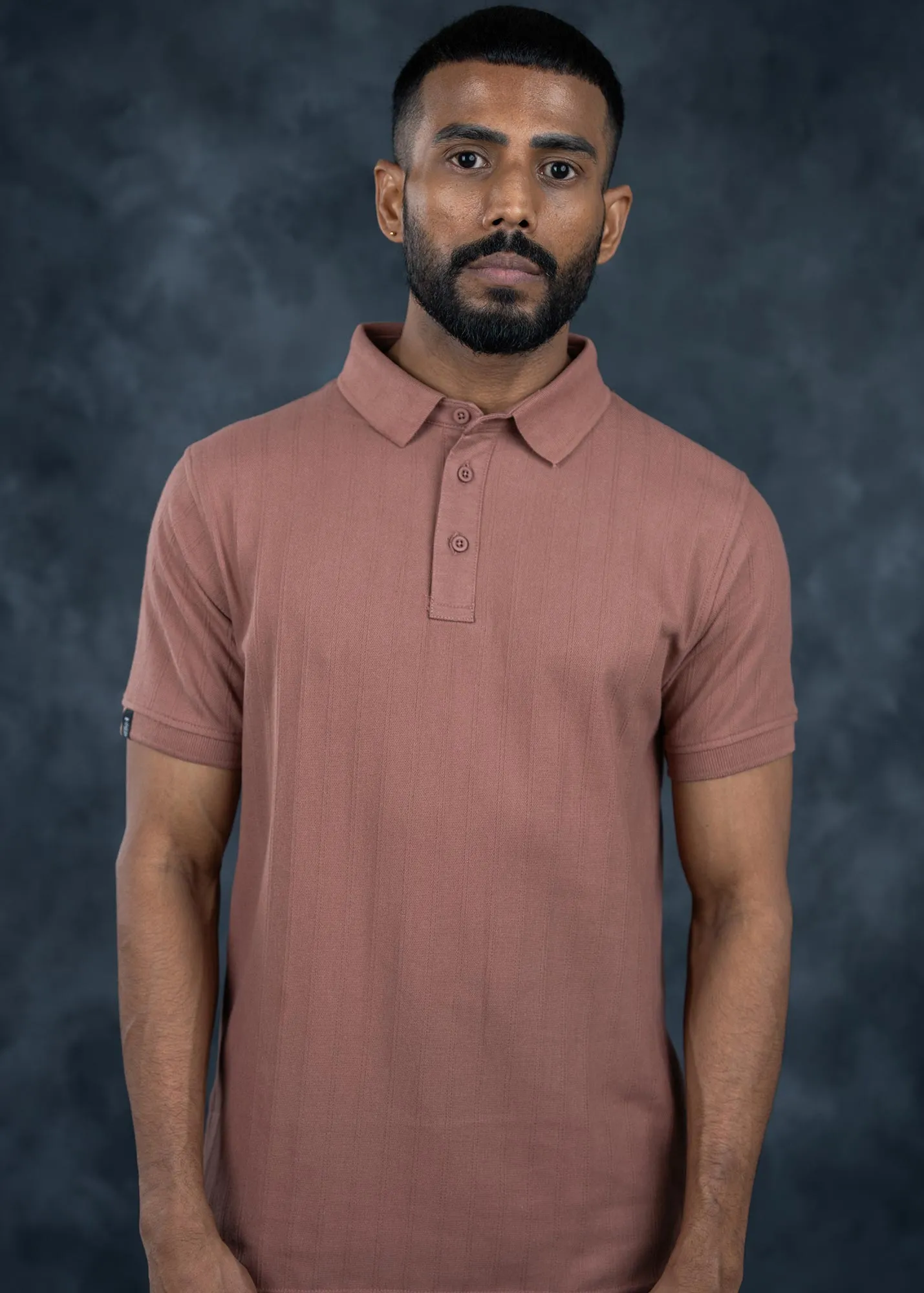 LCY | Structured Vertical Stripe Premium Polo