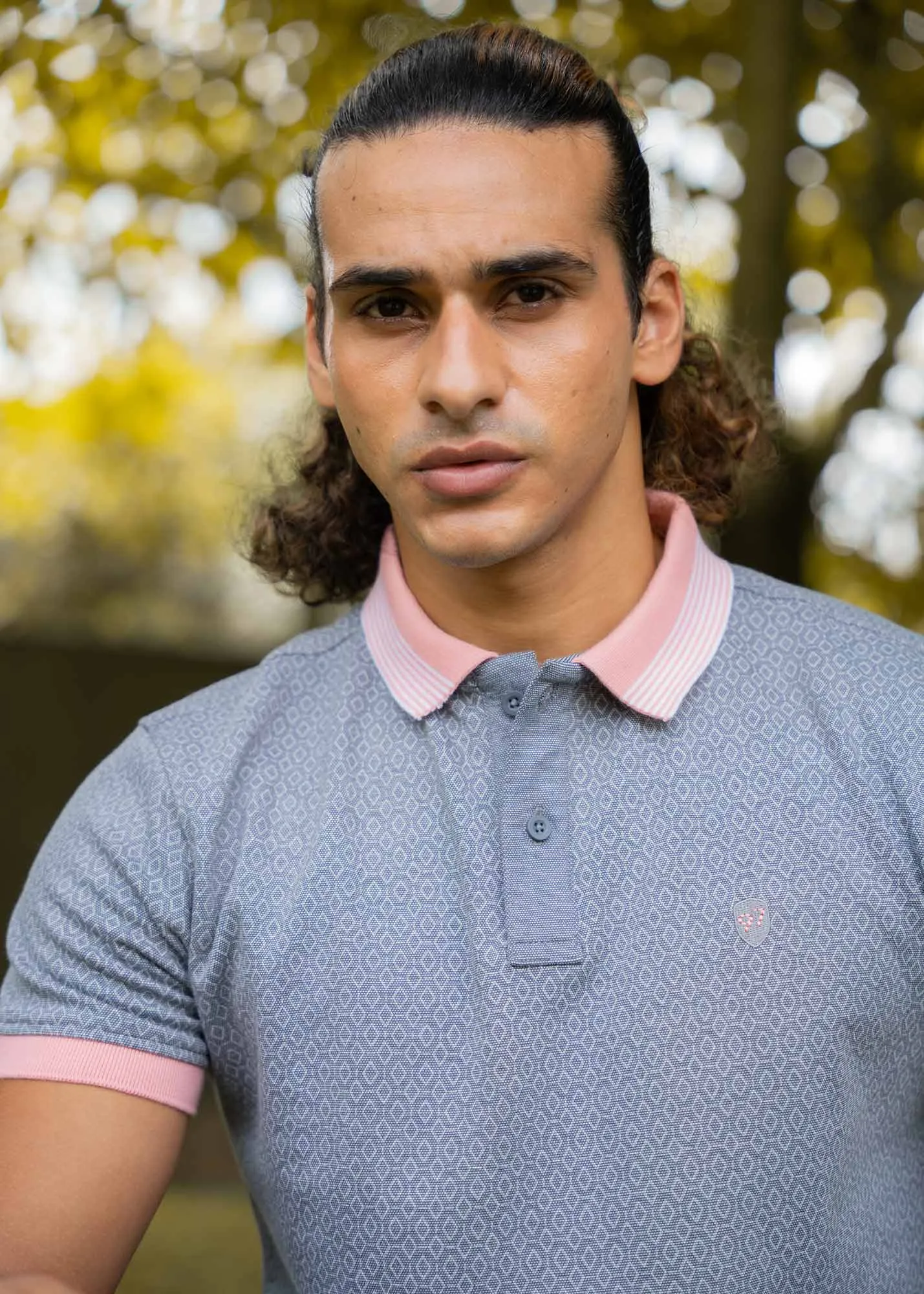 LCY | TIPPED COLLAR BIRD-EYE PIQUE POLO