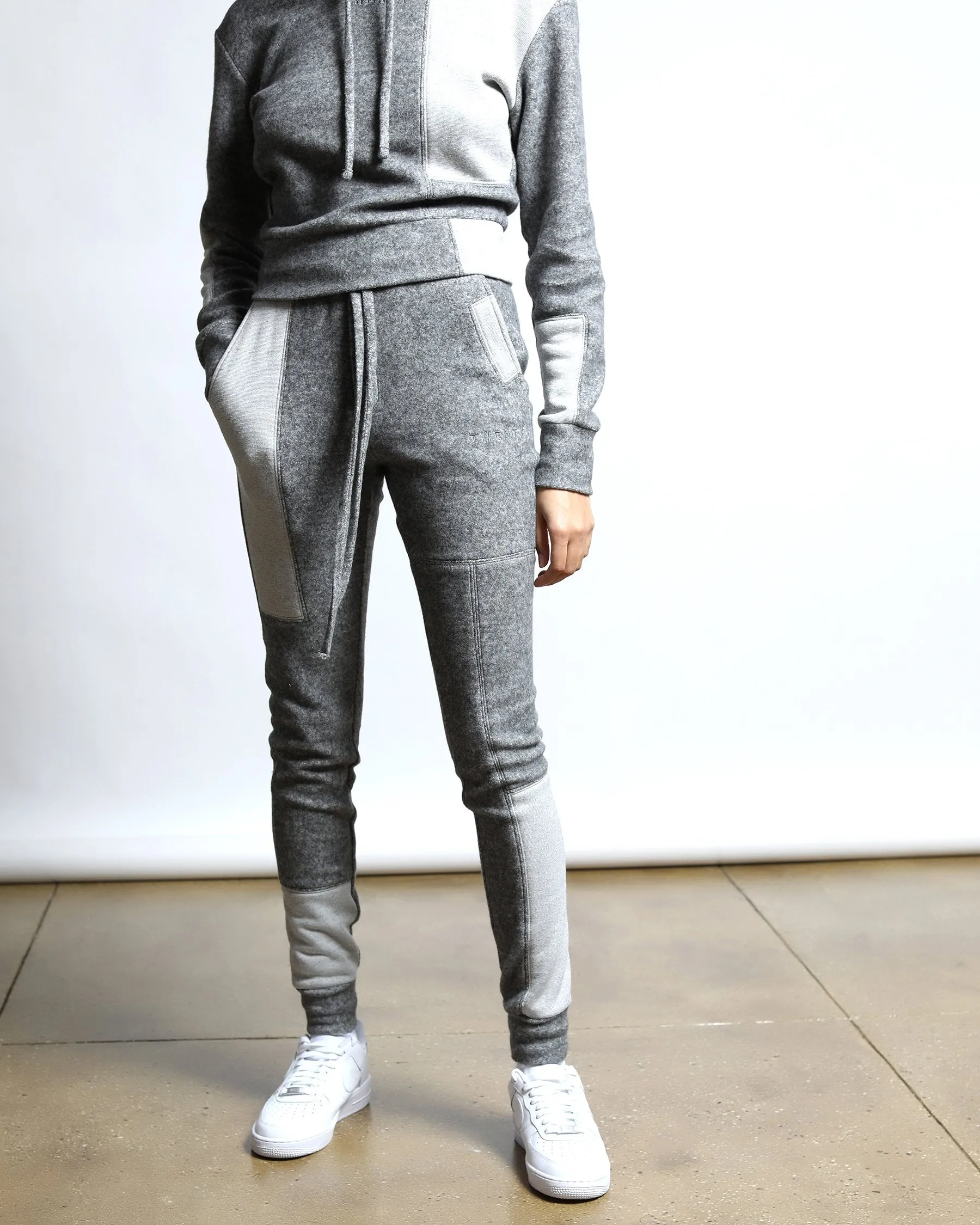 Maddux Plush Fleece Patchwork Sweatpants (FINAL SALE)
