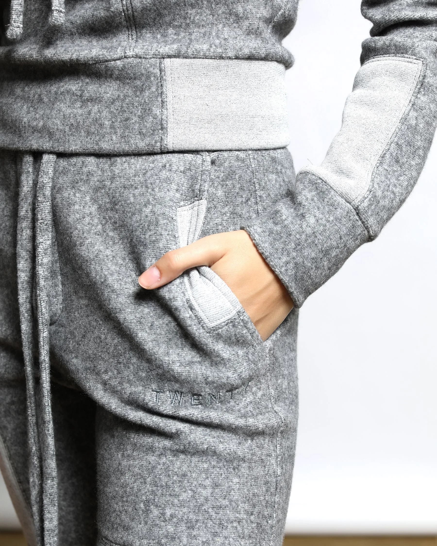 Maddux Plush Fleece Patchwork Sweatpants (FINAL SALE)