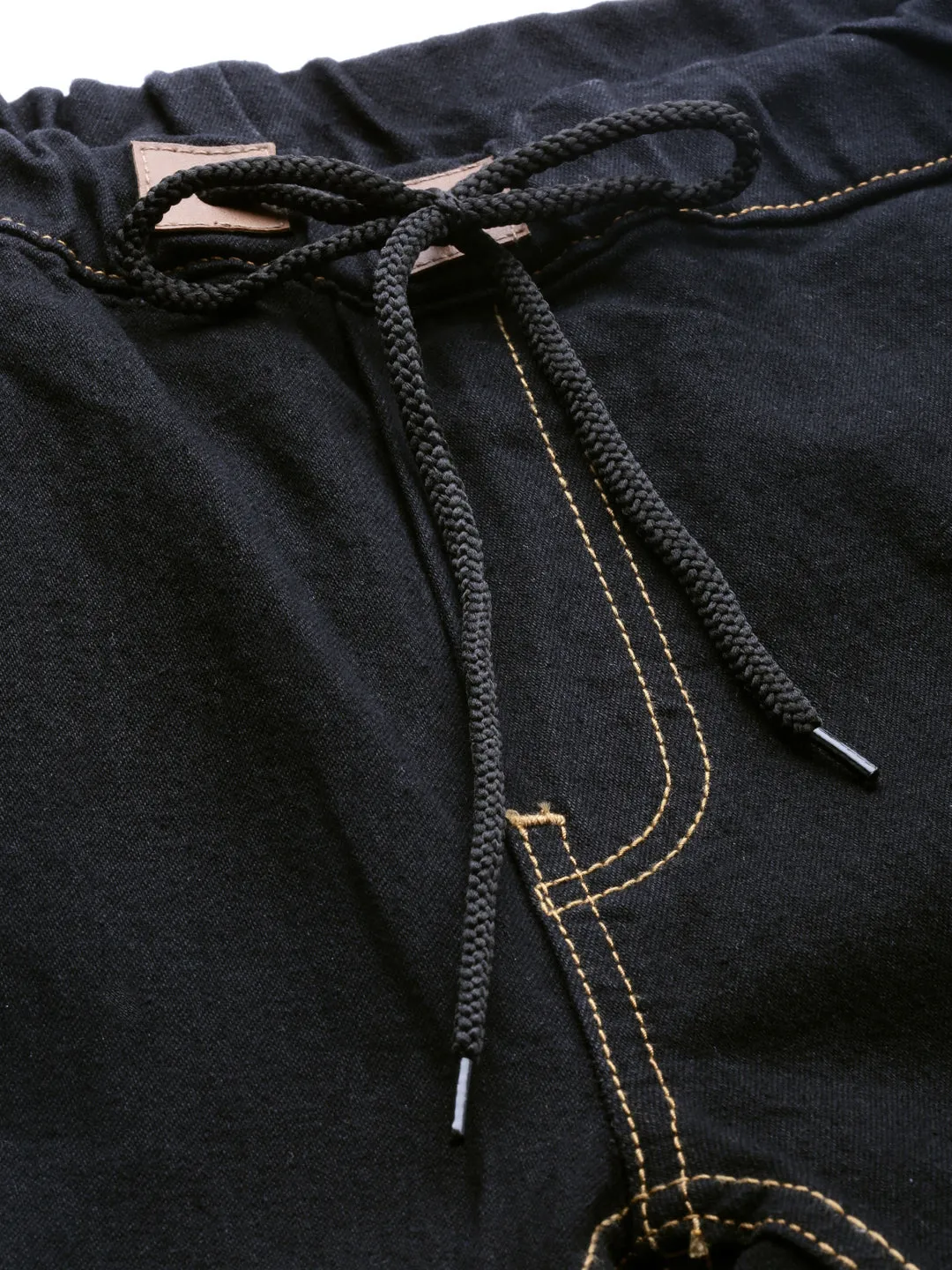 Men's Black Jogger Jeans Slim Fit Stretch