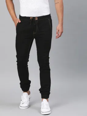 Men's Black Jogger Jeans Slim Fit Stretch
