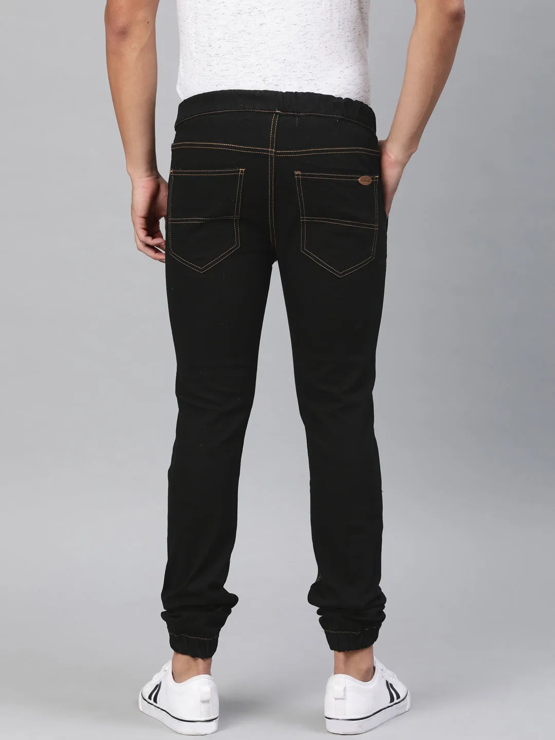 Men's Black Jogger Jeans Slim Fit Stretch