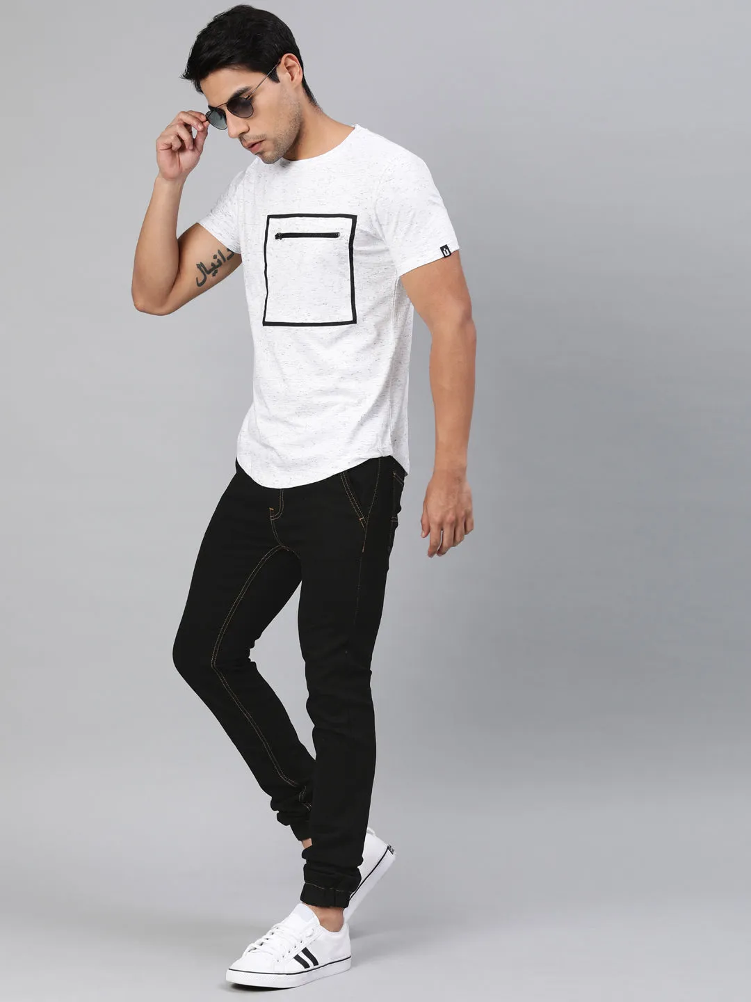 Men's Black Jogger Jeans Slim Fit Stretch