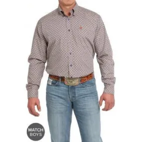 Men's Cinch Medallion Print Button-Down Western Shirt MTW1105849