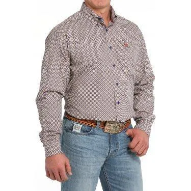 Men's Cinch Medallion Print Button-Down Western Shirt MTW1105849