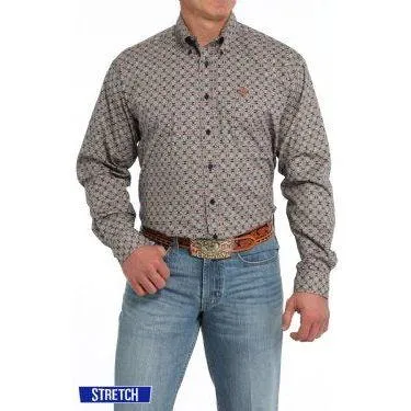 Men's Cinch Medallion Print Button-Down Western Shirt MTW1105855