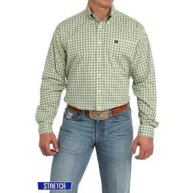 Men's Cinch Medallion Print Button-Down Western Shirt MTW1105862