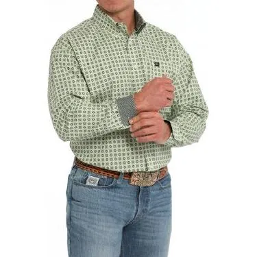 Men's Cinch Medallion Print Button-Down Western Shirt MTW1105862