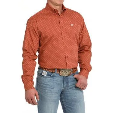 Men's Cinch Steer Print Button-Down Western Shirt MTW1105847