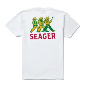 Men's Seager Finger Guns Tee MTSP25FGUNSWHT