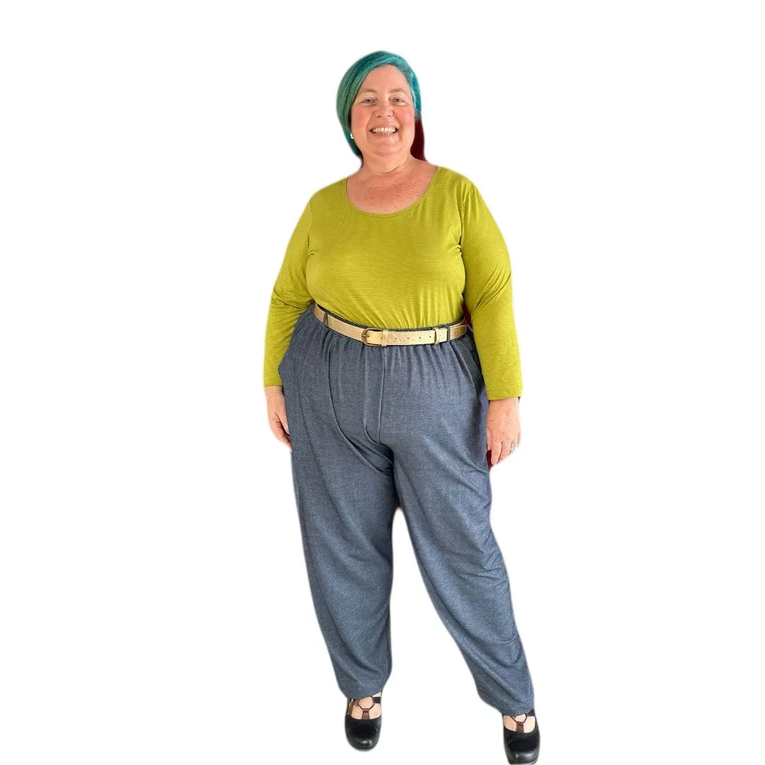 Navy Jersey Culloden Trousers - Effortless Elegance and Comfort