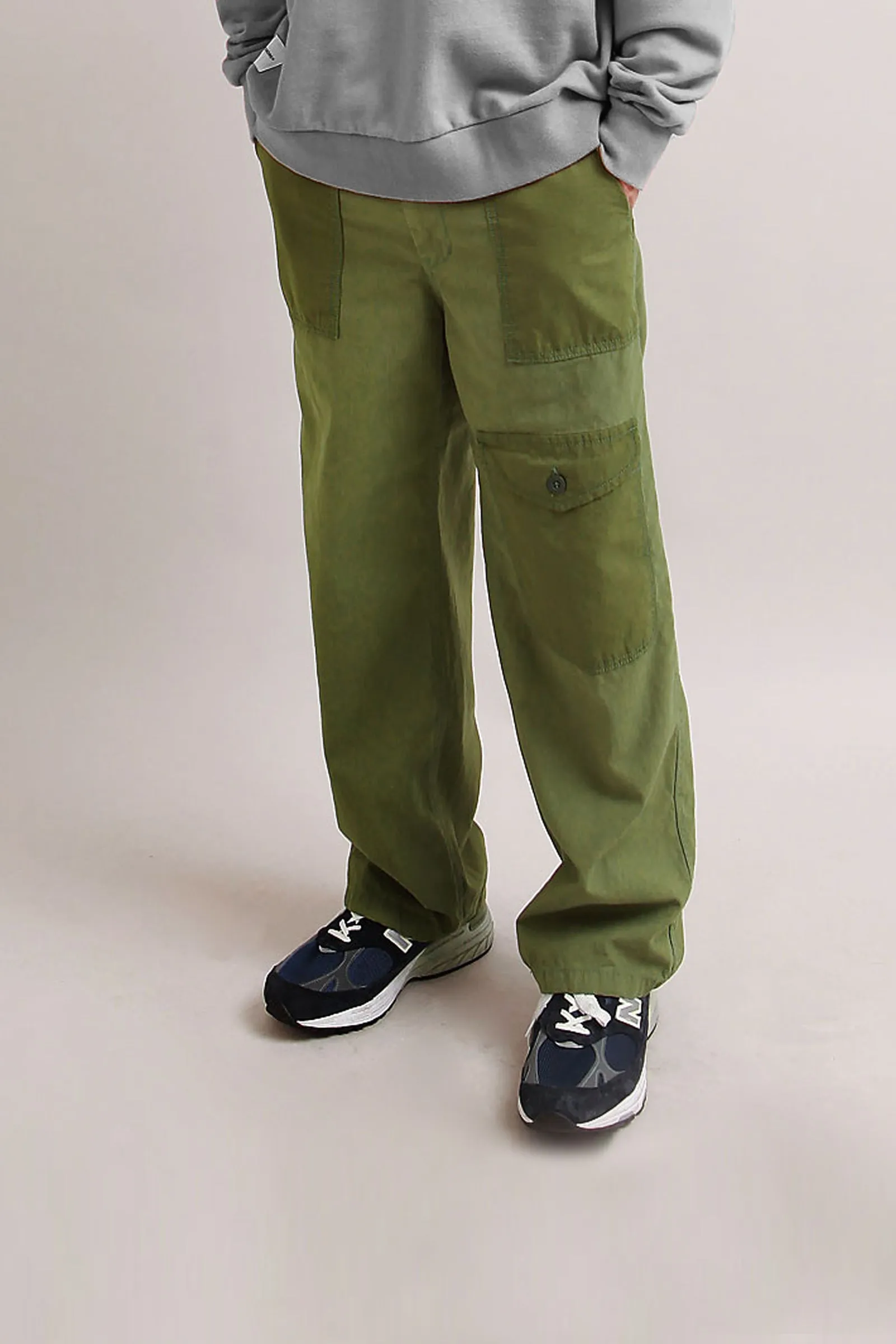 Outstanding & Co. Olive Fatigue Pocket Pants for Men