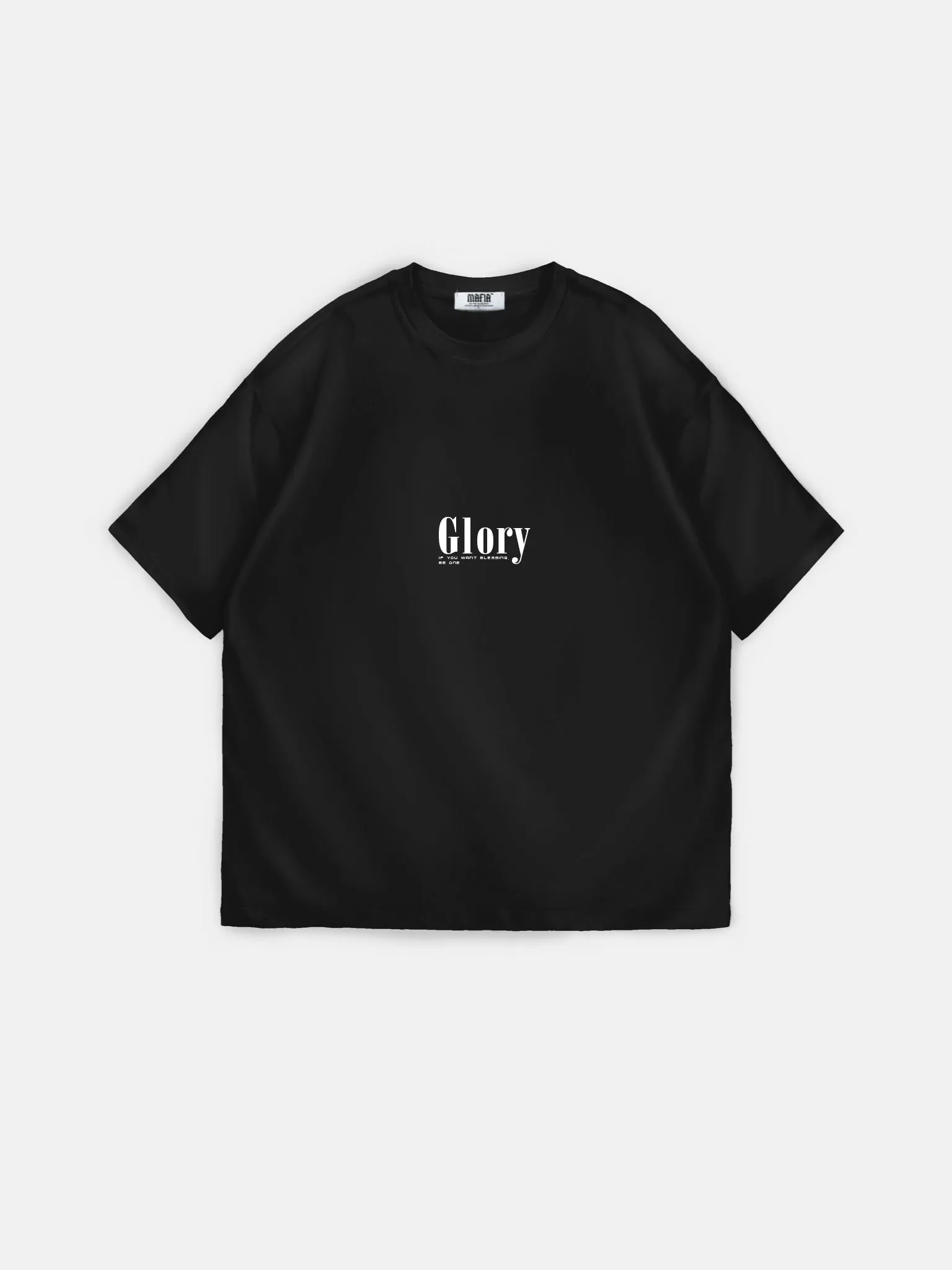 Oversize Glory T-shirt - Black and Lila