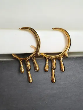 Pearlfect Slimy Gold-Plated Earrings