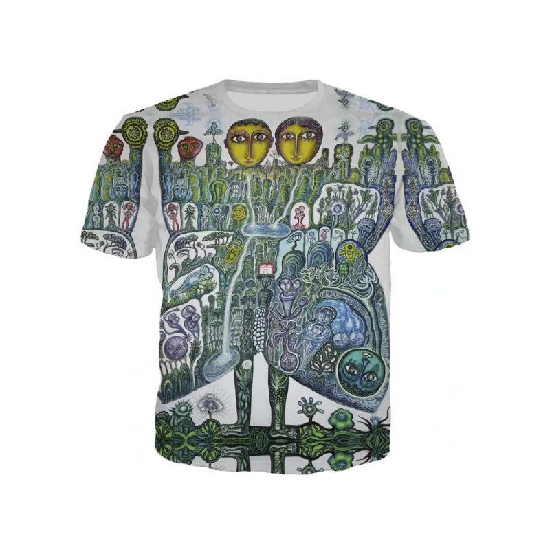 Printed Round Neck  Short Sleeve T Shirt