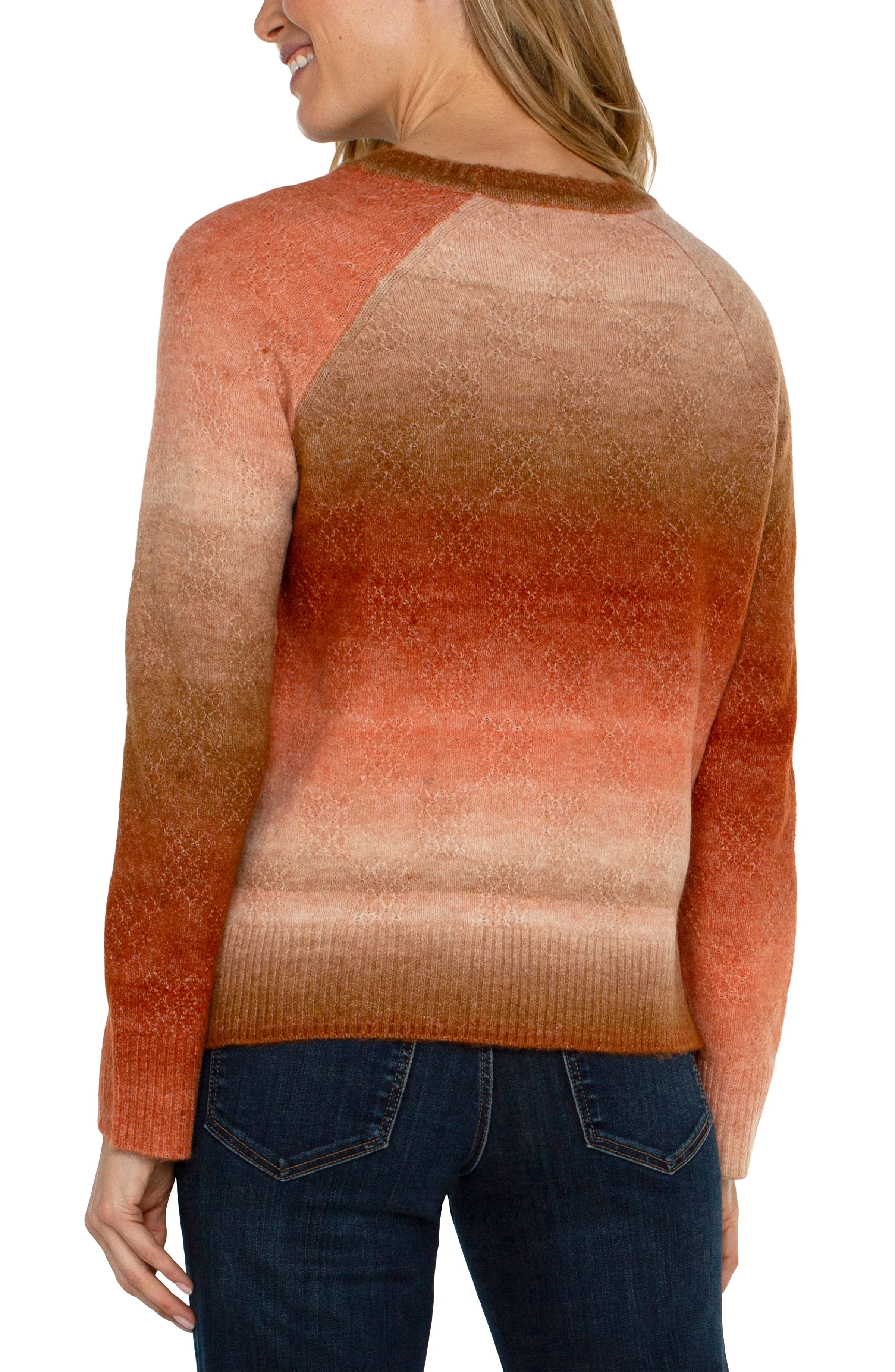 RAGLAN SWEATER WITH SIDE SLITS