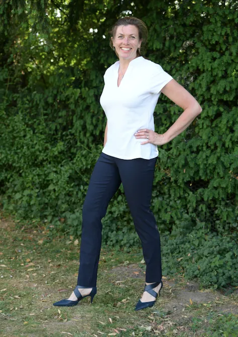 Robell Full Length Marie Trousers in Navy 69