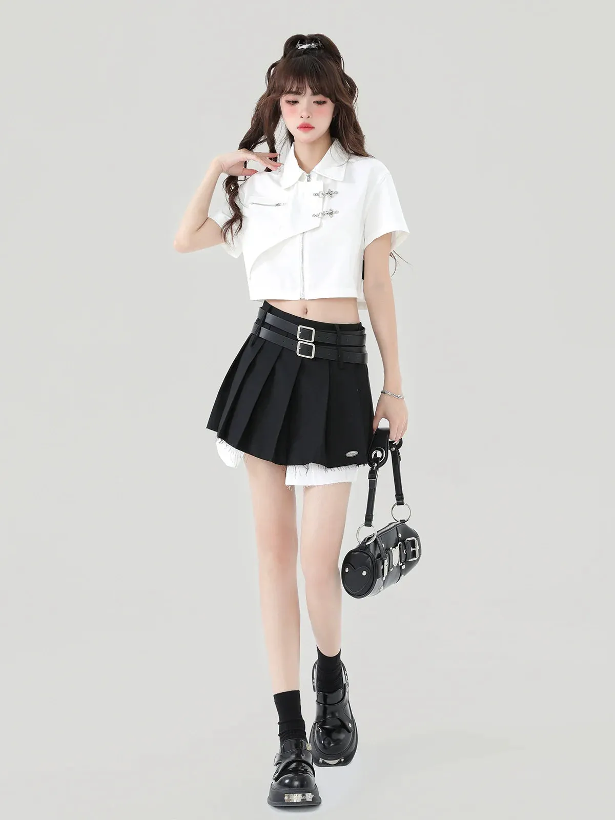 Short American Style Metal Top College Button