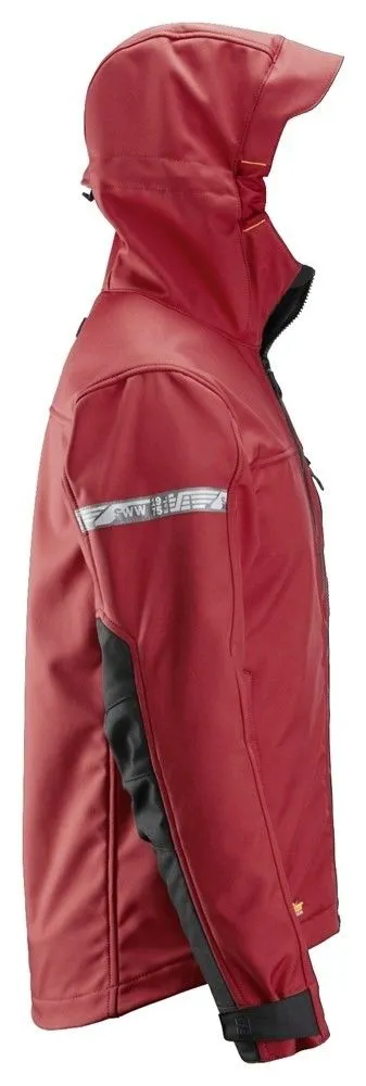 Snickers&#x20;1229&#x20;AllroundWork,&#x20;Softshell&#x20;Jacket&#x20;Hood&#x20;-&#x20;Chili&#x20;Red