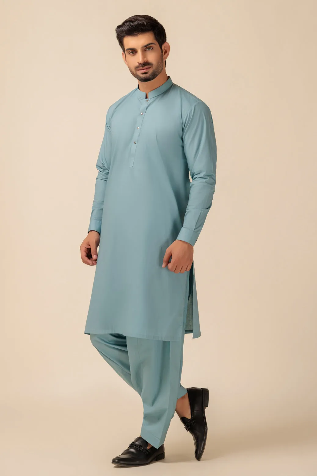 T-BLUE-BLENDED-SHALWAR SUIT - (GSBW23-003) BIN 47 M9