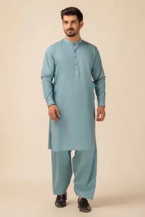 T-BLUE-BLENDED-SHALWAR SUIT - (GSBW23-003) BIN 47 M9
