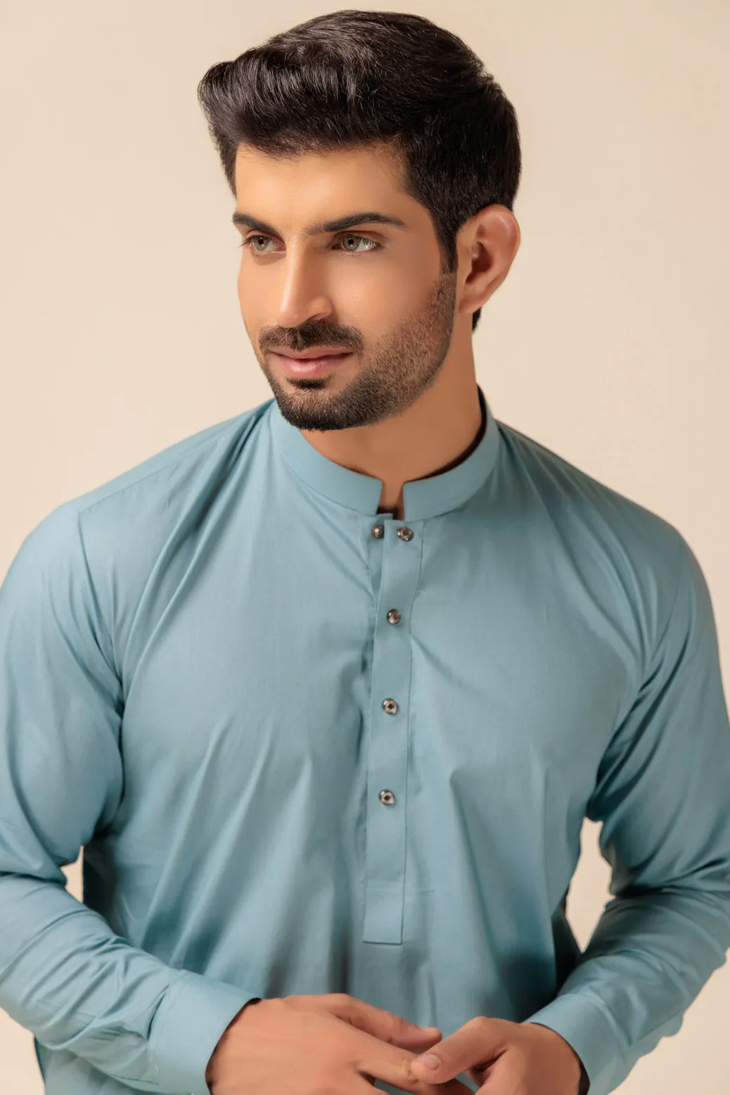 T-BLUE-BLENDED-SHALWAR SUIT - (GSBW23-003) BIN 47 M9