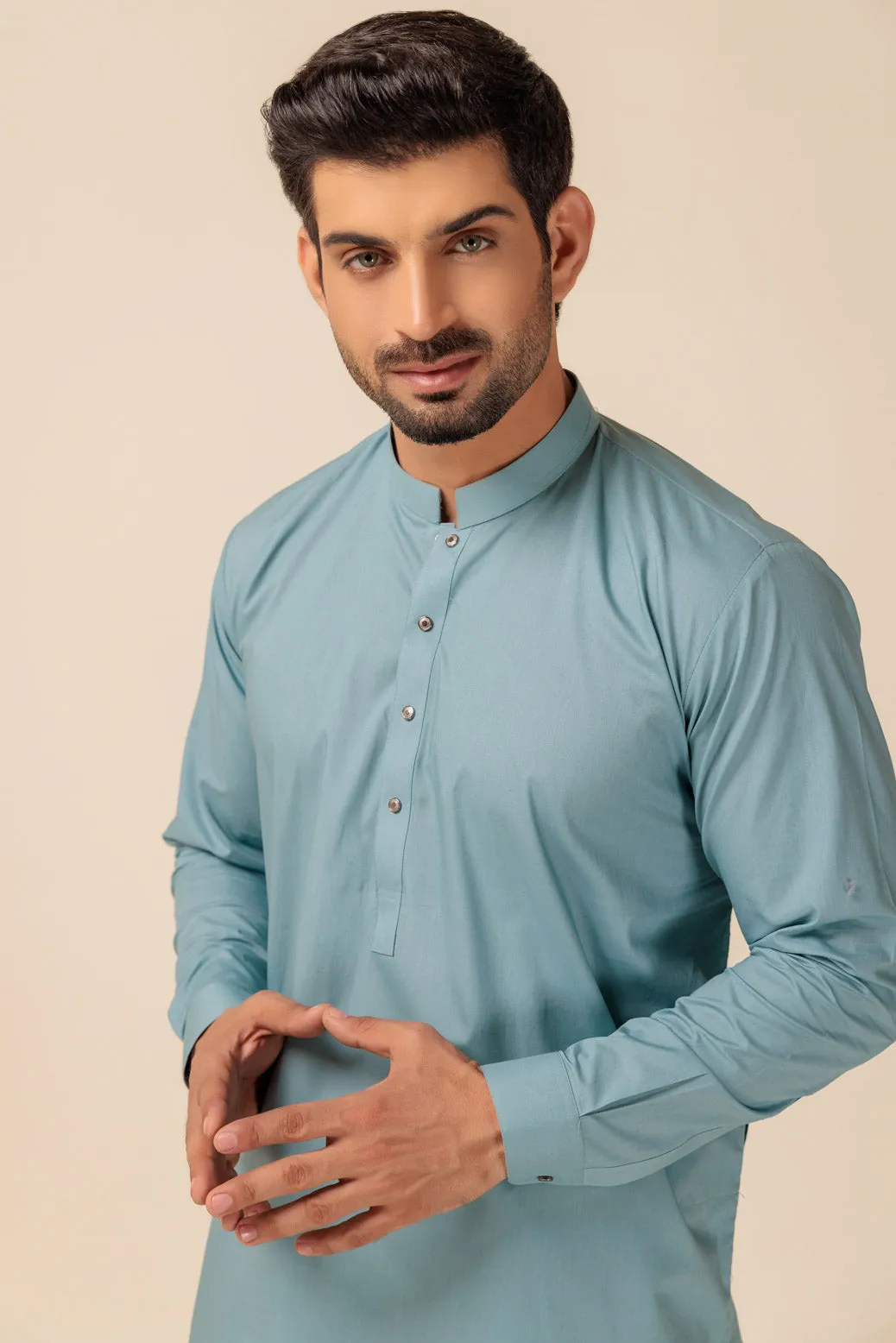 T-BLUE-BLENDED-SHALWAR SUIT - (GSBW23-003) BIN 47 M9