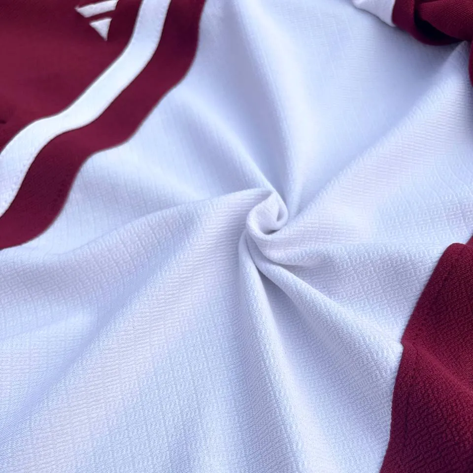 Winter Full Sleeve Collar T-Shirt Maroon & White 2-Stripes