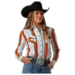 Women's Cinch Boyfriend Fit Retro Stripes Western Shirt CTW7250009
