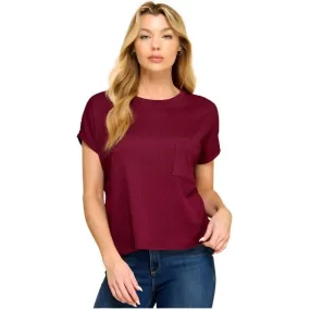 Women's Diamond Jacquard Blouse