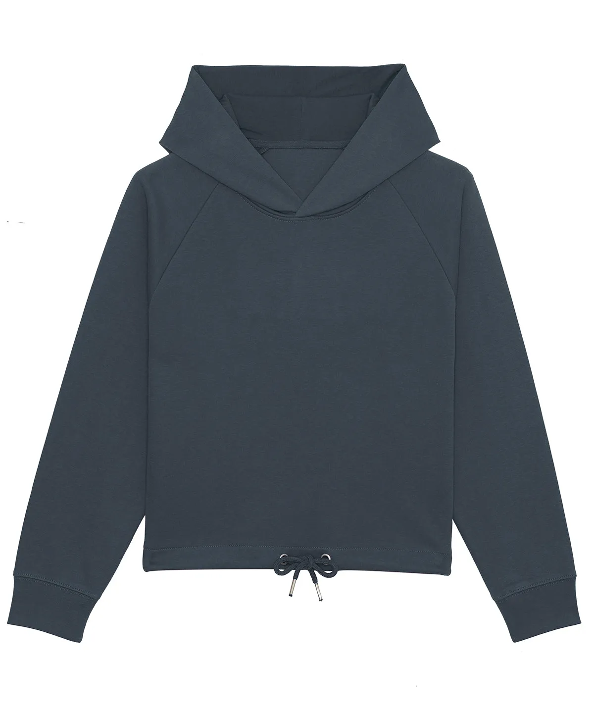 Womens Stella Bower cropped hoodie  (STSW132) | India Ink Grey