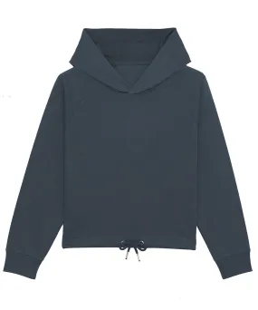 Womens Stella Bower cropped hoodie  (STSW132) | India Ink Grey