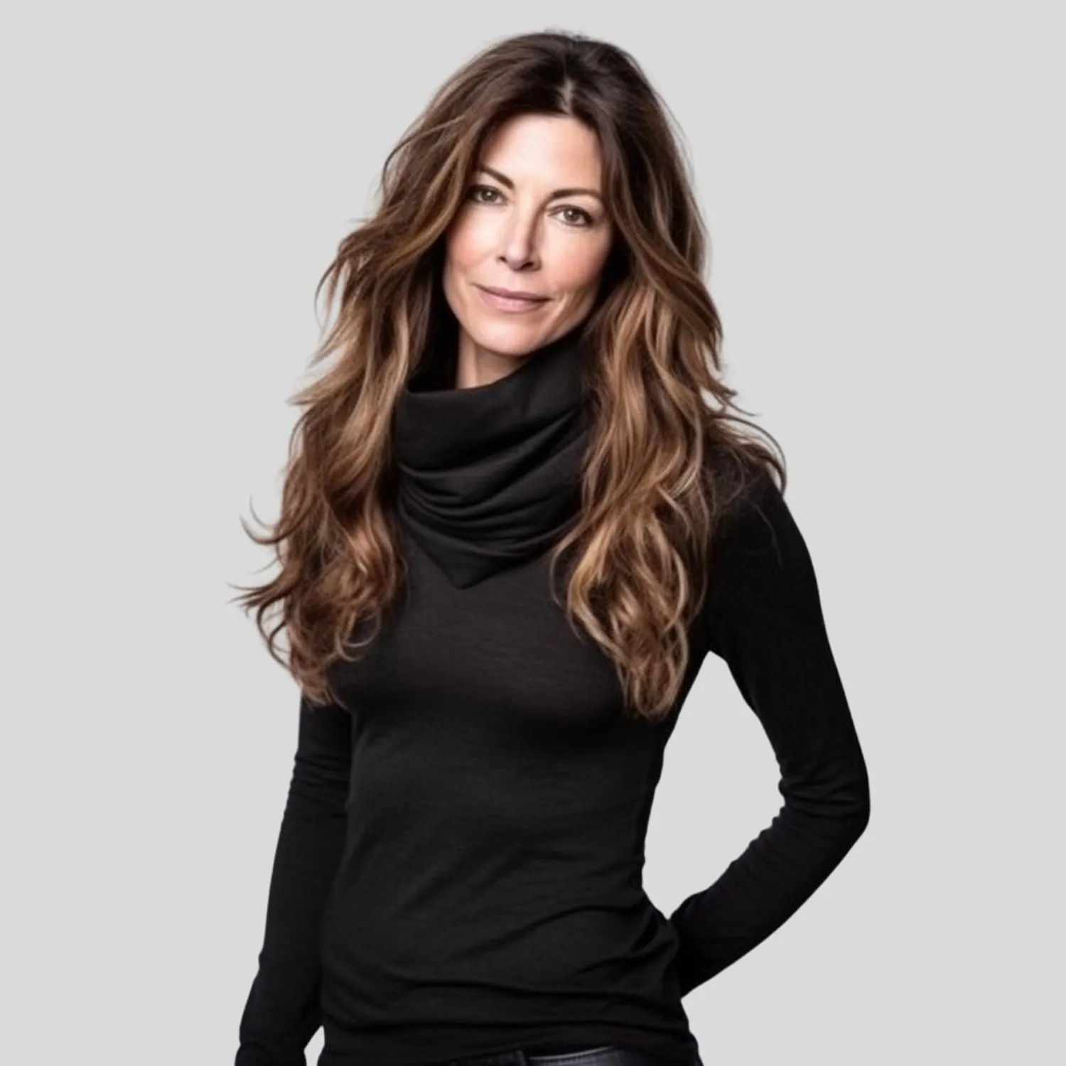 Wool or organic cotton cowl top